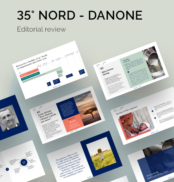 revue éditoriale pour Danone en Afrique - editorial review