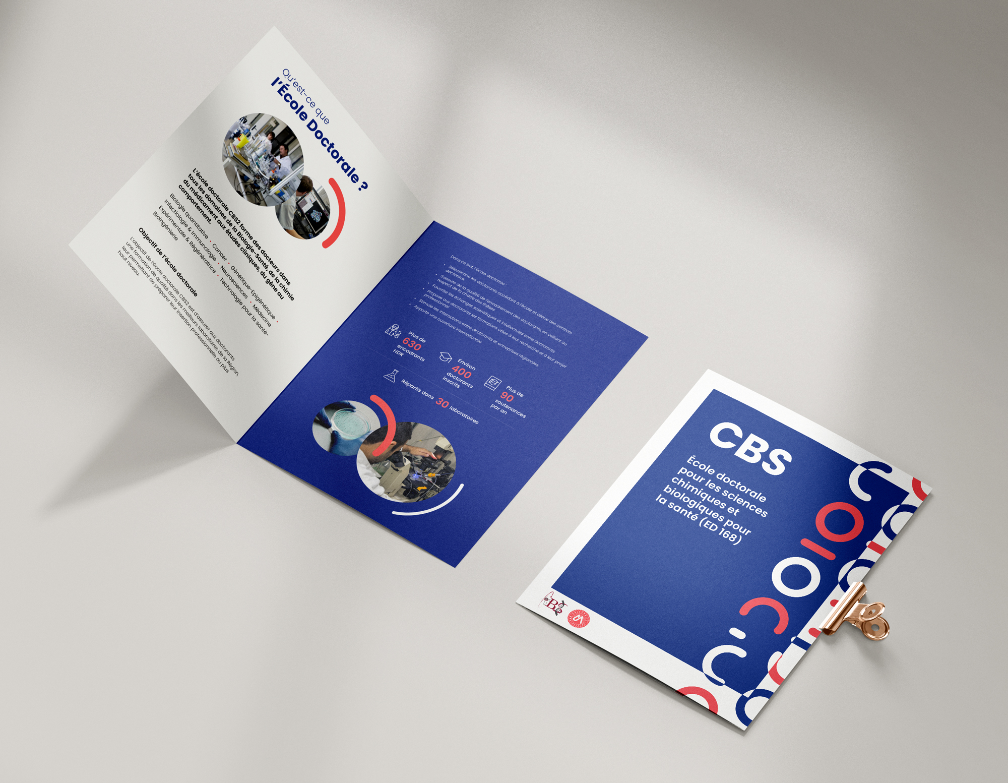 couverture et intérieur de la brochure livret pour le CNRS