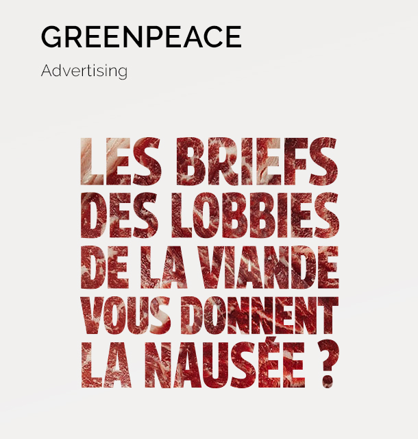 campagne publicitaire et réseaux sociaux pour Greenpeace - advertising